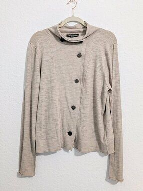 Eddie Bauer Women's Tan Button Up Cardigan NWOT (XL)